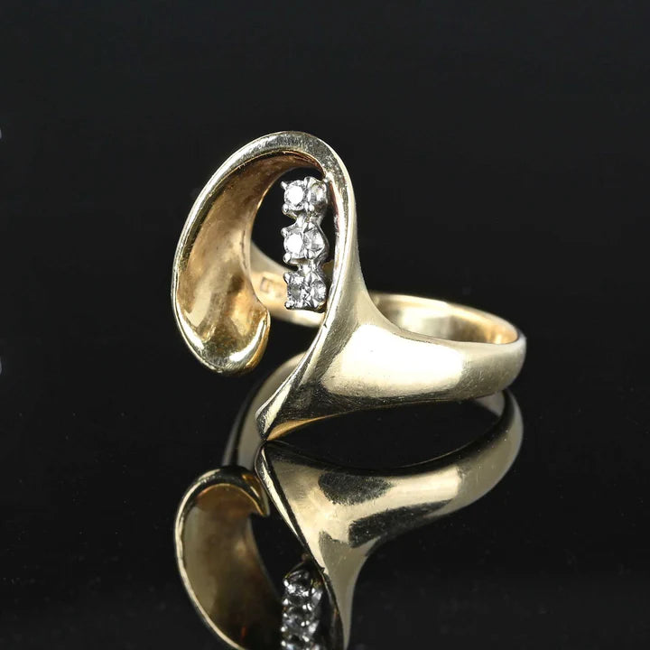 14k Gold Vermeil HorseShoe Vintage Rings