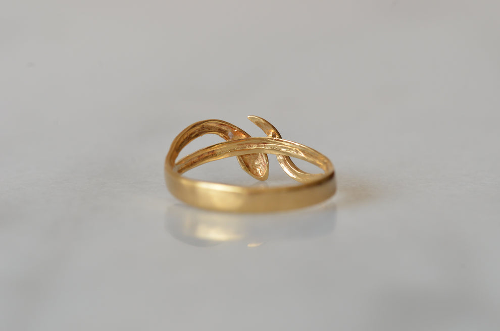 Slim Snake Minimalist Vintage Statement  Rings For Women - 14k Gold Vermeil Rings