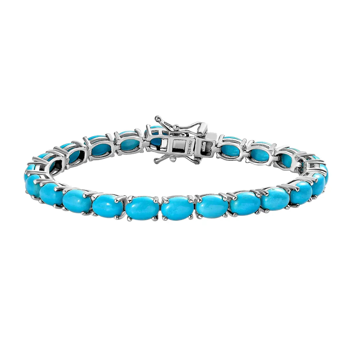 Bracelets de tennis turquoise - Bracelet en argent sterling - Bracelet turquoise