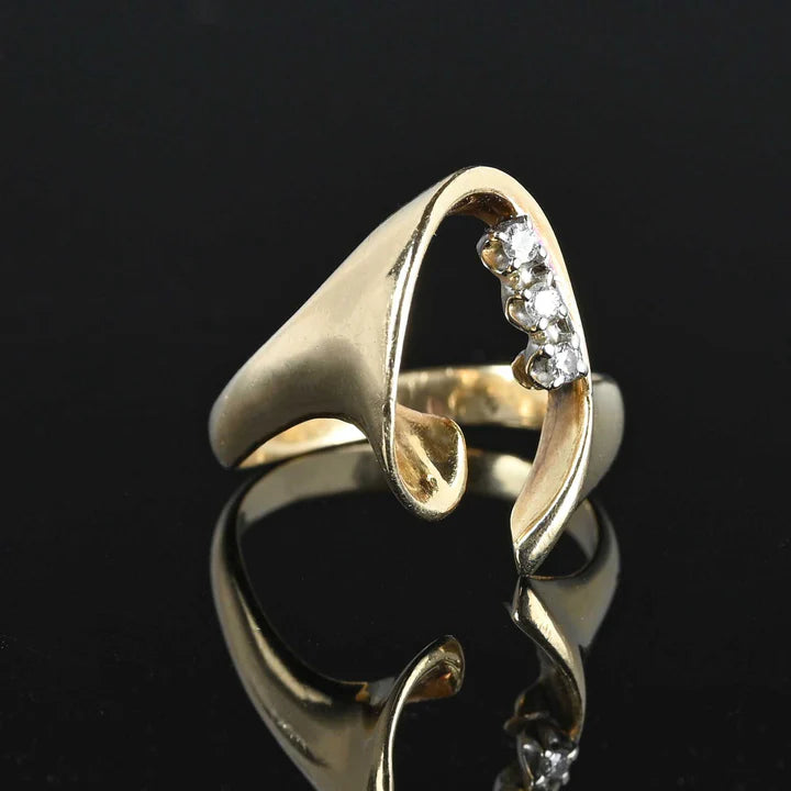 14k Gold Vermeil HorseShoe Vintage Rings