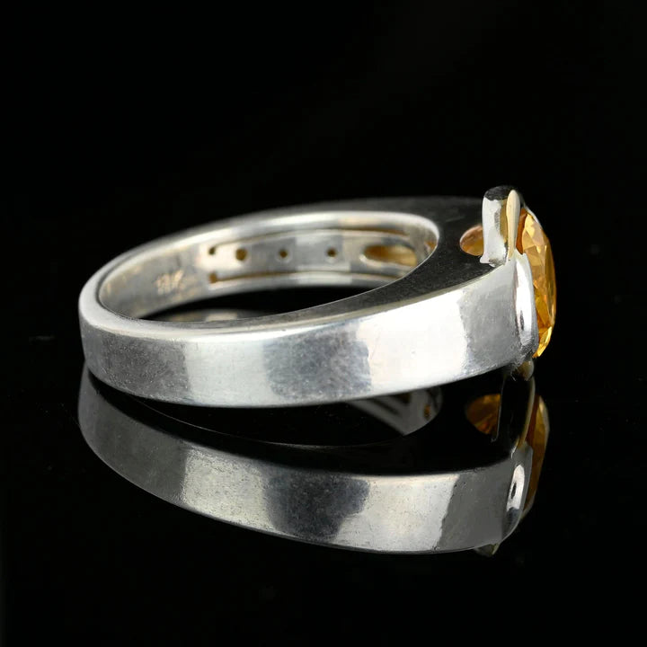 Bague de mariage halo de pierre de lune arc-en-ciel de coupe ronde naturelle - Bague en argent sterling 925