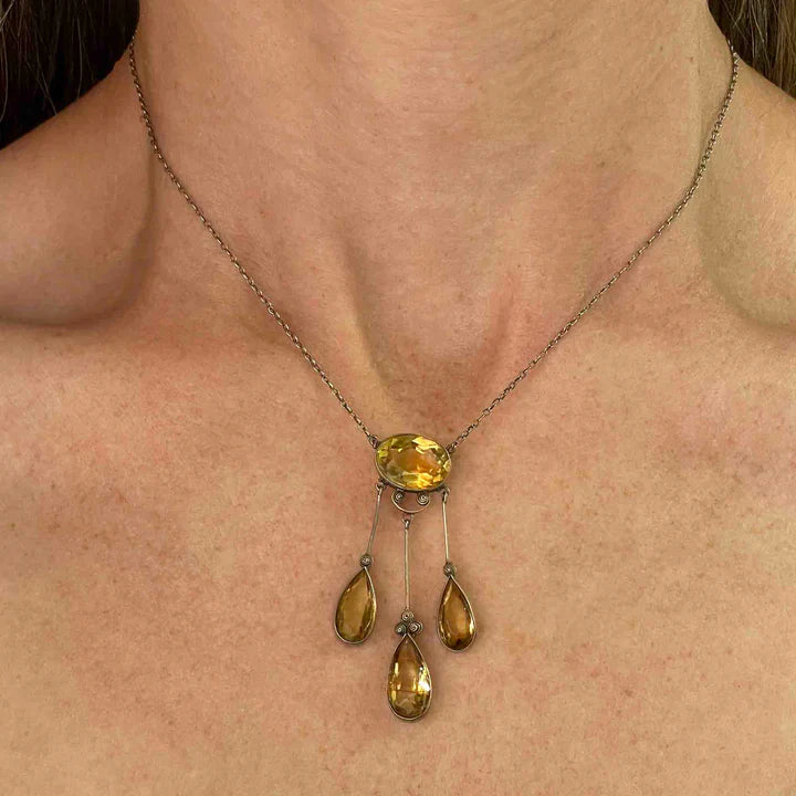Collier ras de cou améthyste Anna Wintour - Collier de style victorien Vermeil en or 14 carats