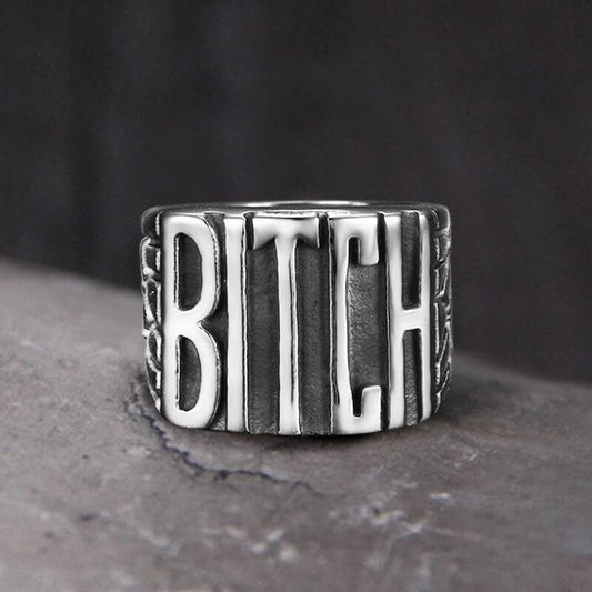 Bitch-Buchstabenringe – Ring aus 925er Sterlingsilber – Savage Rings