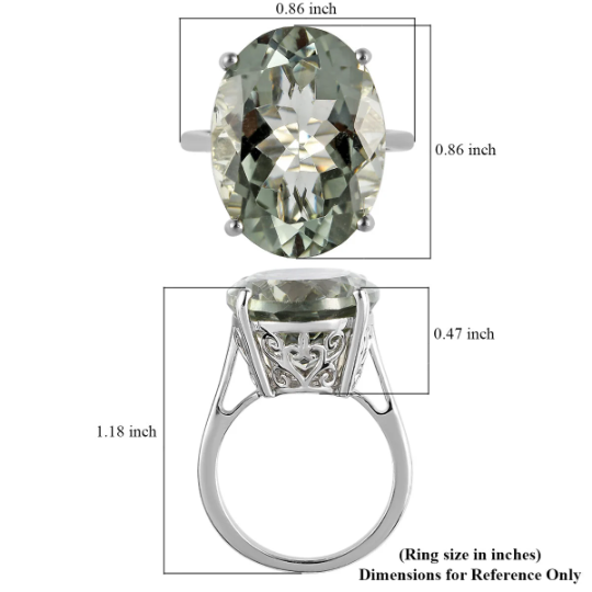 Vintage Oval Cut Cocktail Green Amethyst Filigree  Ring - 925 Solid Sterling Silver Ring