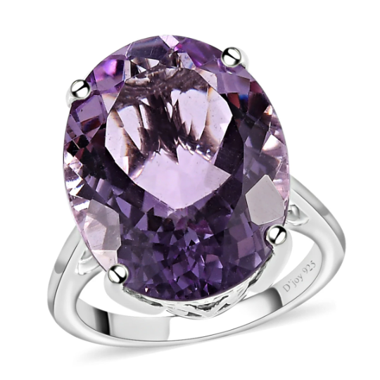 Amethyst Cocktail Oval Cut Filigree Vintage Rings For Women - 925 Sterling Silver Ring