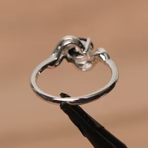 Natürlicher ovaler schwarzer Onyx-Verlobungsring – Ring aus 925er Sterlingsilber