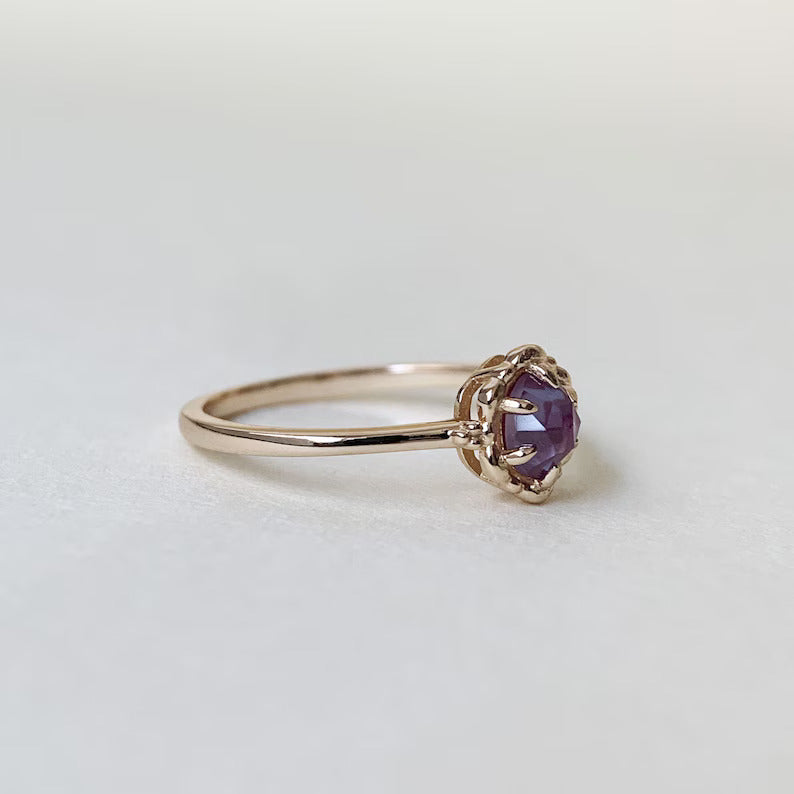14k Gold Vermeil Alexandrite Vintage Engagement  Rings